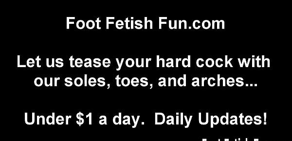  Foot fetish cum countdown JOI
